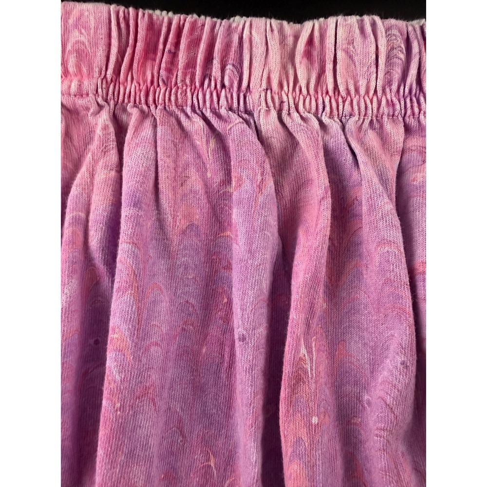 Shirleigh's Marbled art Kid skirt Pink Hand dyed cotton size L Made in the USA - Picture 3 of 9
